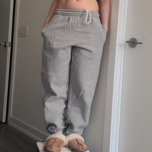 Fruit of the Loom Pants - Fruit of the Loom Gray Jogger Sweatpants